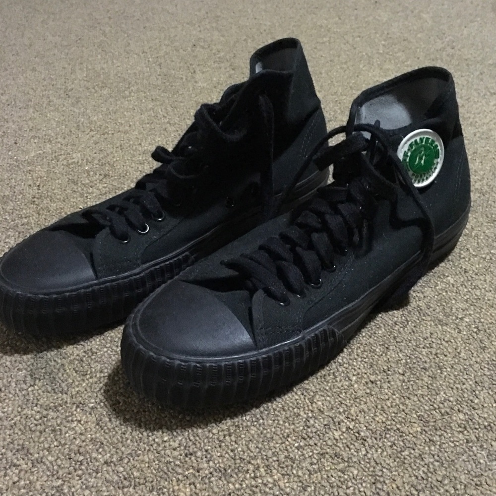Men’s Black PF Flyers Center Hi Tops
